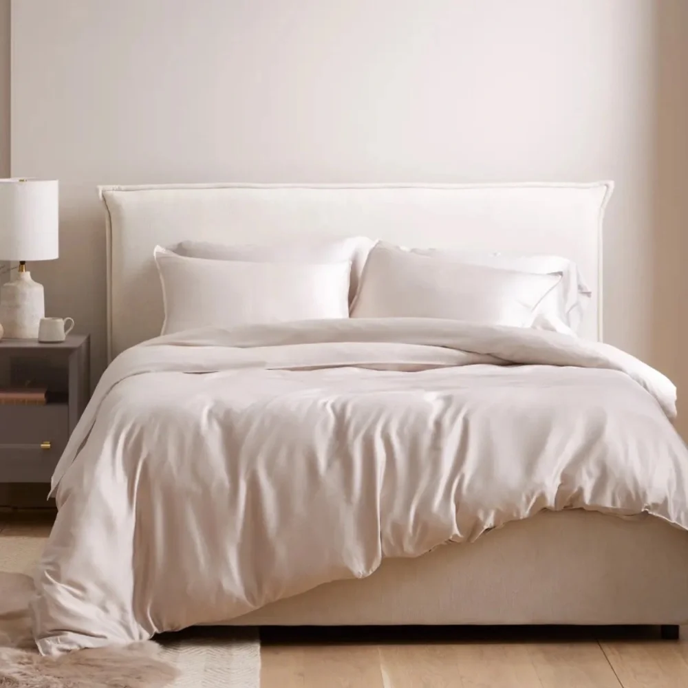 NWOT Quince Bamboo Duvet Cover King (Sand)